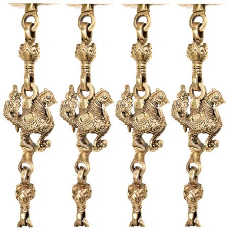Brass Animal Statue Jhoola Chain(Set Of 4 Pieces)
