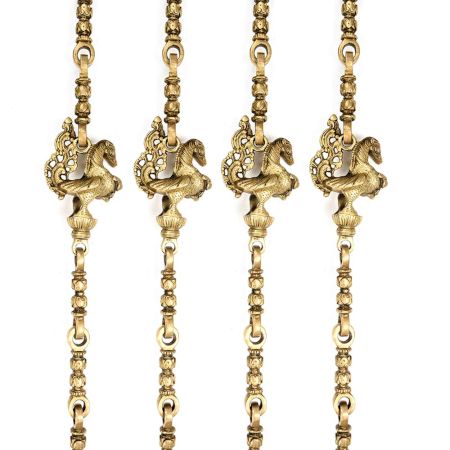 Brass Swing Chain Set Jhoola Chain(Set Of 4 Pieces)