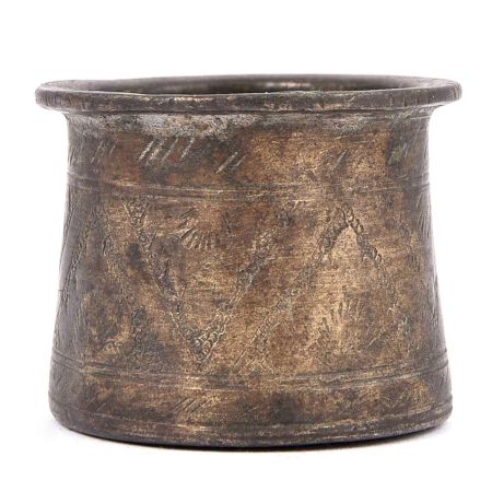 Brass Engraved Design Panchpatra Pooja Accessory