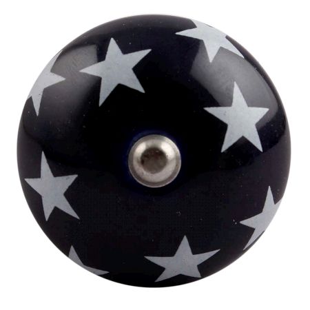 Navy Blue Star Ceramic Wine Stopper (Set of one Piece)