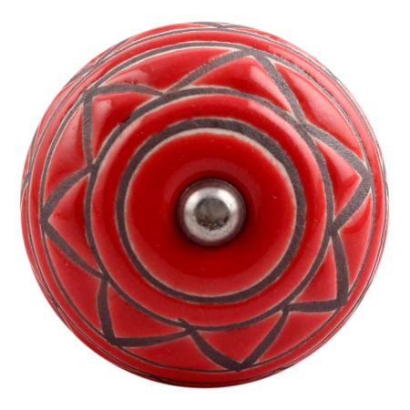 Brown Pattern Etched Ceramic Wine Stopper (Set of one piece)