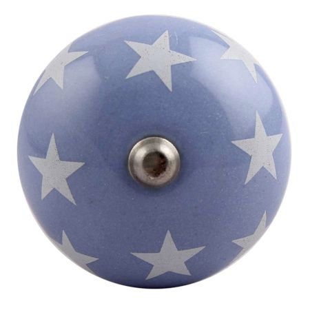 Slate Blue Star Ceramic Wine Stopper (Set of one piece)