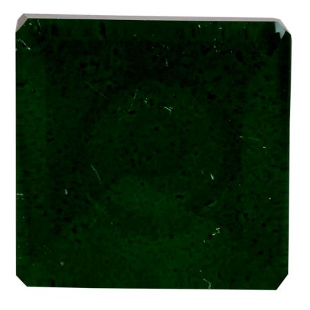 Green Square Flat Glass Drawer Knob
