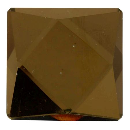 Golden Square Fine Cut Flat Glass Cabinet Knob Online