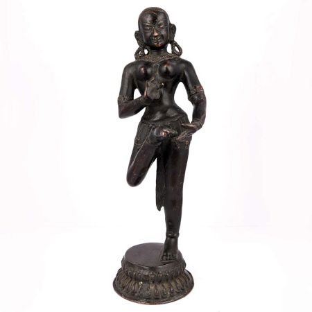 Brass Dancing Lady Statue