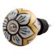 Mustard Flower Ceramic Wine Stopper (Pack of one Piece)