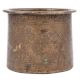 Old Brass Copper Ganga Jamuna Round Panchamrit Pot