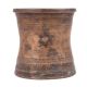 Old Copper Pot with Faded Carved Design