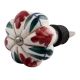 Maroon Big Melon Ceramic Wine Stopper (Set of one Stopper)