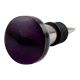 Purple Flat Glass Wine Stopper (Set of one Piece)