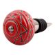 Brown Pattern Etched Ceramic Wine Stopper (Set of one piece)