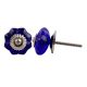 Navy Blue Small  Melon Glass Knob