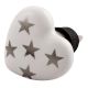 Silver Star Heart Ceramic Wine Stopper (Set of one piece)