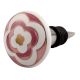 Pink Floral Ceramic Wine Stopper (Set of one piece)