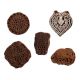 Set of 5 Piece New Mix Wooden Printing Block