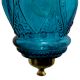 Turquoise Hanging glass light fixture Small Lamp