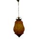 Amber Hanging glass light fixture Big Lamp
