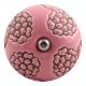 Pink Marigold Etched Ceramic Wine Stopper (Set of one piece)