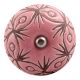 Pink Etched Ceramic Floral Wine Stopper (Set of one piece)