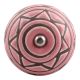 Pink Pattern Etched Ceramic Wine Stopper (Set of one piece)