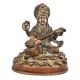 Goddess Saraswati with Veena - Brass Statue