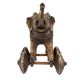 Brass Elephant on Wheel Temple Toy