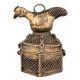 Tribal Bird Peacock Brass Box