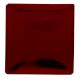 Red Square Flat Glass Cabinet Knob