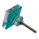 Sea Green Square Flat Glass Drawer Knob Online