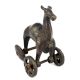 Brass Camel on Wheel Temple Toy