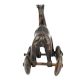 Brass Camel on Wheel Temple Toy