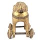 Brass Temple Elephant with Wheels