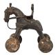 India Temple Toy Horse Rolling Wheels