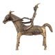 Brass Warrior Horse Statue