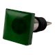 Green Square Flat Glass Wine Stopper (Set of one Piece)