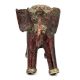 Red Sculpture Elephant Dhokra Brass