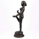 Brass Dancing Lady Statue