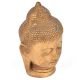 Golden Brass Buddha Head Statue