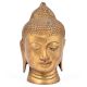 Golden Brass Buddha Head Statue