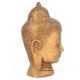 Golden Brass Buddha Head Statue