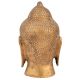 Golden Brass Buddha Head Statue
