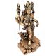 Brass Standing Shiva Nandi Worship Statue