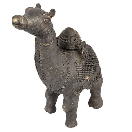 Brass Dhokra Camel Figure Box Statue
