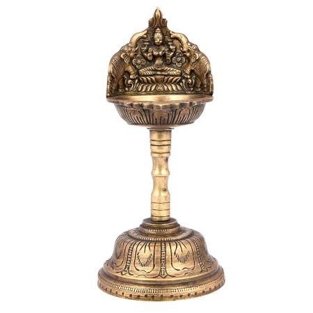 Brass Deepalakshmi Oil Lamp Lantern Dhoop Stand
