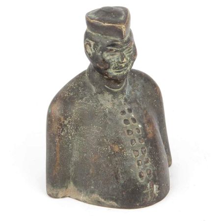 Vintage Brass Bust Figurine