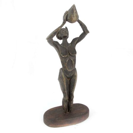 Bronze English Lady Figurine Statue
