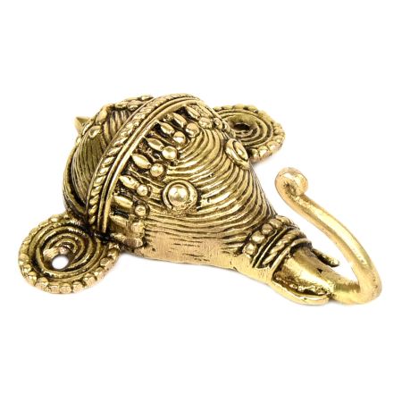 Brass Elephant Head Design Hooks