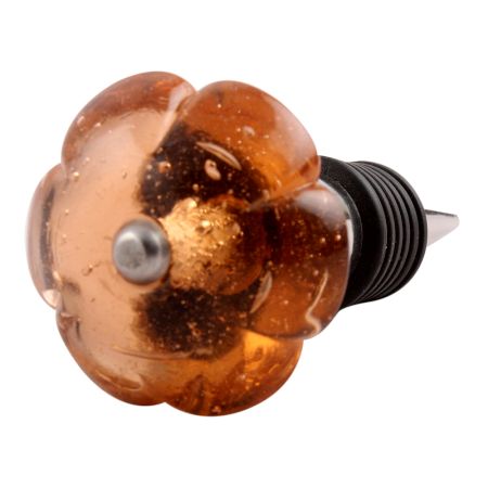 Pink Melon Glass Wine Stopper (Set of one piece)