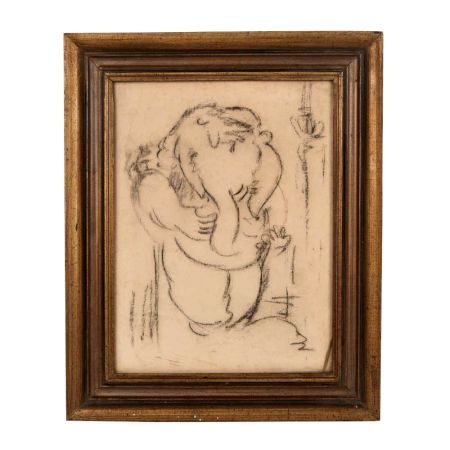 Framed Simple Ganesh Image Framed Wall Hanging 17 x 14