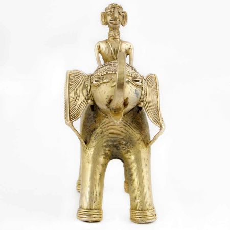 Dhokra Design Mahawat on Elephant